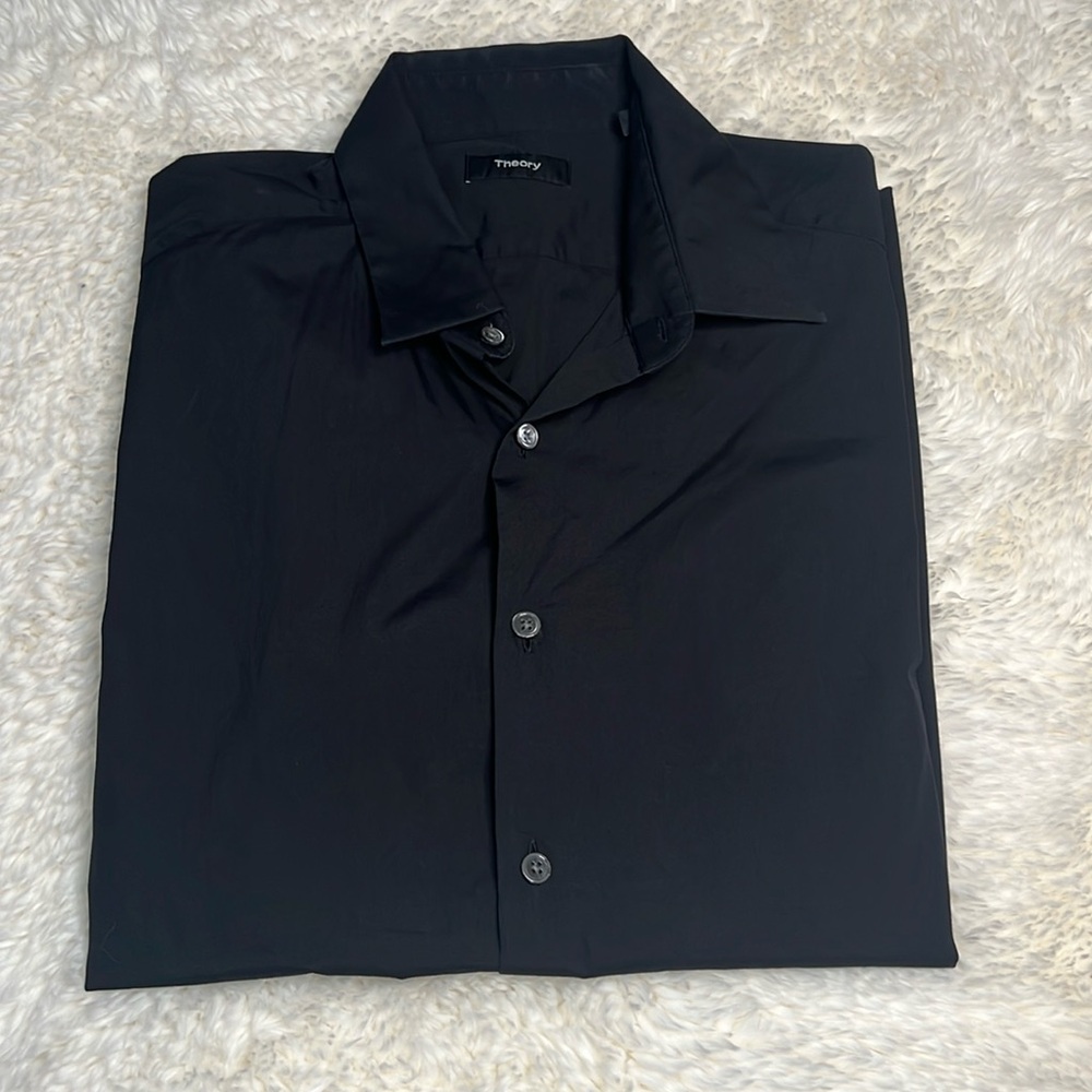 Theory Short Sleeve Button Up